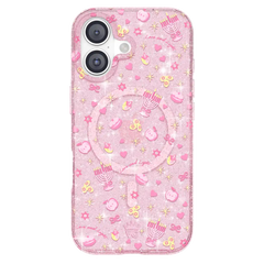 Pink Hanukkah Glitter iPhone Case
