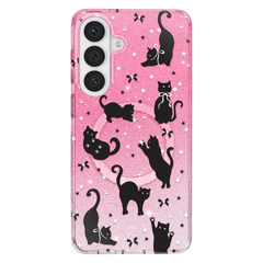 Lucky Kittens Glitter Samsung Case