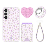 Dainty Lilac Floral Samsung Bundle Set