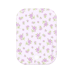 Dainty Lilac Floral Portable MagSafe Charger Power Pack