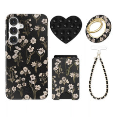 Nightbloom Gold Chrome Floral Samsung Bundle Set