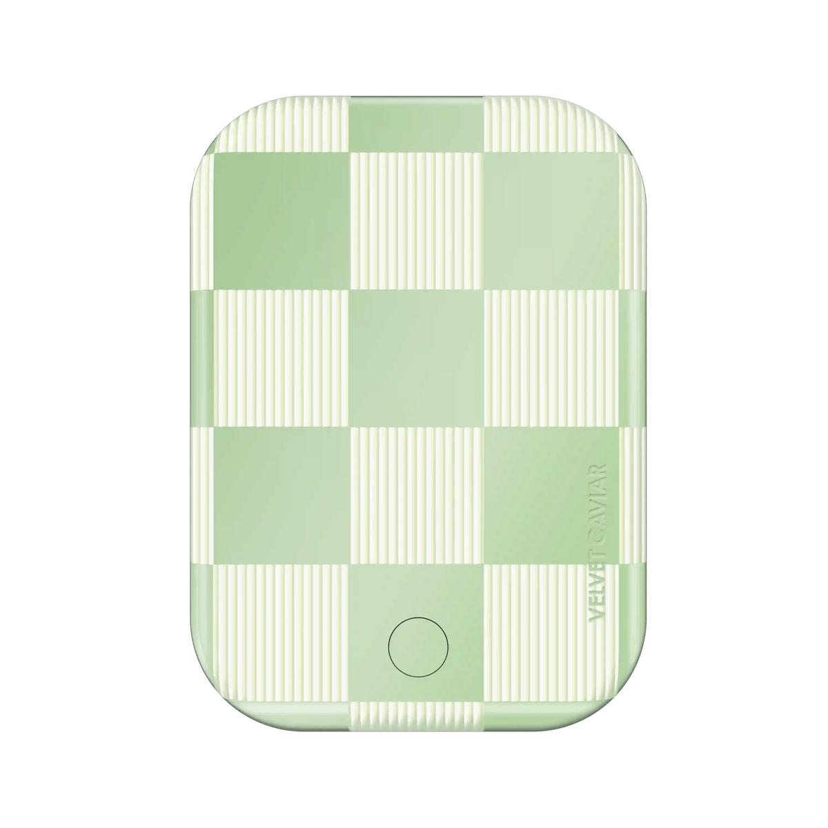 Pistachio Vibe Checkered Portable MagSafe Charger Power Pack