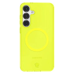 Neon Yellow Clear Samsung Case